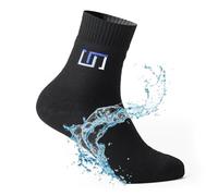 ABDEEZ The Wudhu Socks - Calzini impermeabili per uomo e donna, traspiranti, per attività all'aperto, Nero corvino, Large