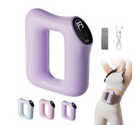 Abdominal Massager, 2025 Electric Abdominal Fascia Massage Tool, Used to Relax the Waist Muscles,3 Modes/5 Levels of Massage Intensity (Purple)