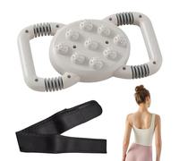 Abdominal Massager, Cordless Electric Belly Massaging Device for Relaxation and Pains Reliefs, Wireless Stomach Massager for Girlfriend Wife Family Friends Men Women After Workout or Daily Use