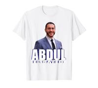 Abdul El-Sayed Maglietta con Stampa Grafica Economica, Uomo, Bianco, XL