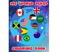 Abdul-Haqq, Saffia 195 World Flags Coloring Book Book NUOVO