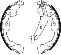 ABE C02074ABE Kit ganasce freno per CITROËN,OPEL,PEUGEOT,SUZUKI,TOYOTA,VAUXHALL