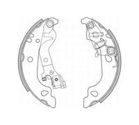ABE C0F018ABE Kit ganasce freno per FIAT,ZASTAVA