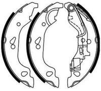ABE C0F019ABE Kit ganasce freni per FIAT PUNTO (188) Posteriore