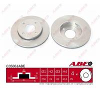 ABE C35061ABE Disco freno per MITSUBISHI,SMART