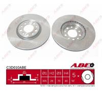 ABE C3D010ABE Disco freno per ALFA ROMEO,CHRYSLER,FIAT,JEEP