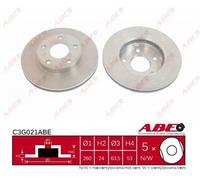 ABE C3G021ABE Disco freno per FORD