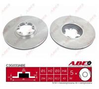 ABE C3G033ABE Disco freno per FORD