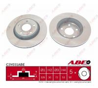 ABE C3Y031ABE Disco freno per JEEP