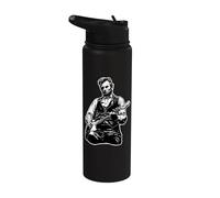 Abe Lincoln Suonare la chitarra Stainless Steel Insulated Water Bottle