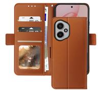 Abeel, Portafoglio Honor 400 anti-RFID con porta carte, Marrone