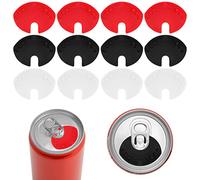 Abeillo 12 coperchi per lattine di bevande, con chiusura a bottiglia, riutilizzabile, copertura superiore per bevande, antipolvere, a prova di perdite, per lattine di soda di cola