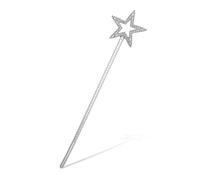 Abeillo Bacchetta Magica Bambini, Stella Glitterata Ragazze, Argento Bacchetta Principessa in Argento Angel Fairy Fata Natale Costume Carnevale Festa a Tema Cosplay