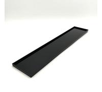 ABEL DESIGN, Vassoio per Pasticceria 60 x 10 x 1 cm, Espositore per Dolci e Finger Food, Vassoio Dolci, Poliuretano, Colore Nero, Made in Italy