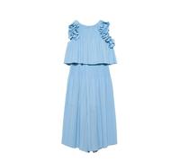 ABEL & Lula Compl. Pantalone Chiffon plis per Bambine e Ragazze Celeste 14 Anni (157-160cm)