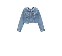 Abel & Lula Giacca Jeans Applicazioni per Bambine e Ragazze Bleached 8 Anni (128cm)