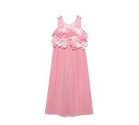 Abel & Lula Tuta lunga chiffon fiori 3d per Bambine e ragazze Orchidea 16 anni (162-166cm)