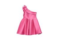 ABEL & Lula Vestito Mikado Asimmetrico per Bambine e Ragazze Chicle 10 Anni (140cm)