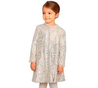 Abel & Lula Vestito Paillettes per Bambine e Ragazze Sabbia 10 Anni (140cm)