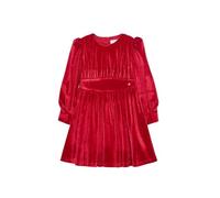 ABEL & Lula Vestito Velluto Glitter per Bambine e Ragazze Rosso 4 Anni (104cm)