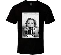 Abella Danger Straight Outta Porn Movie T-Shirt Black Graphic Unisex Tee Shirt L