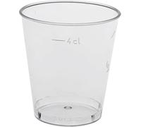 ABENA Bicchierini da liquore, 25 pezzi, 50 ml, in plastica, usa e getta, per feste, bicchieri in plastica trasparente per shot, gelatine e medicinali