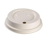ABENA Gastro - Coperchi monouso compostabili in bagassa, 50 pezzi, colore: bianco