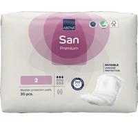 Abena San 2 assorbenti per incontinenza di alta qualità, per donne e uomini, 350 ml, 30 pezzi, assorbenti per incontinenza ad assorbimento rapido, discreti ed efficaci, per uomini e donne