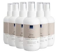 ABENA spray di zinco, 6x100 ml. | 10% ossido di zinco | Senza profumo | Delicata sulla pelle e dermatologicamente testato | Dosaggio facile | Assorbe rapidamente | Protezione a lunga durata
