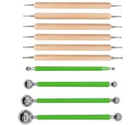 ABenkle 10Pcs Dotting Tools Ball Styluses for Rock Painting, Pottery Clay Modeling Embossing Art Mandala