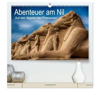 Abenteuer am Nil. Auf den Spuren der Pharaonen (hochwertiger Premium Wandkalender 2026 DIN A2 quer), Kunstdruck in Hochglanz: Impressionen von Tempelanlagen des alten Ägypten
