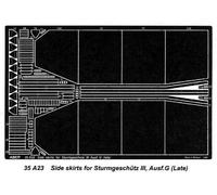 ABER AB35A023 Sd.Kfz. 142 Stug. III Ausf. G (LATE) SHURZEN LATERALI SCALA 1:35