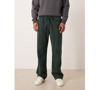 Abercrombie & Fitch - Essential - Joggers ampi verdi con fondo aperto-Verde W31-W32