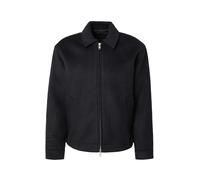 Abercrombie & Fitch - Giacca corta in jacquard misto lana nera-Nero XL