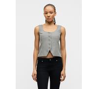 Abercrombie & Fitch Gilet grigio / grigio scuro / nero / bianco Donna Abercrombie & Fitch M