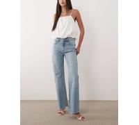 Abercrombie & Fitch - Jeans comodi a vita alta anni '90 lavaggio invecchiato-Blu W30