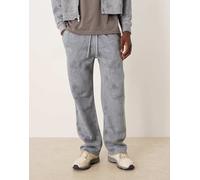 Abercrombie & Fitch - Joggers larghi basic blu mimetici con orlo aperto XXL