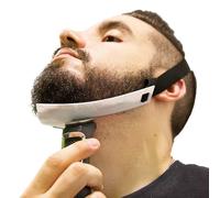 Aberlite, Flex Shaper 2.0, modellatore per barba da uomo, guida flessibile e a mani libere, strumento per regolabarba, kit di stencil per allineamento, bianco