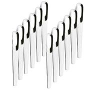Abert Appetizer, set 12 cucchiaino moka cm 10 con foro in acciaio 18/10