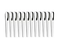 Abert Appetizer, set 12 cucchiaino moka cm 10 con foro, in acciaio inox 18/10