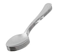 ABERT Confezione 6 CUCCHIAINI CAFFEVALENCIA mm. 1,8, Silver/Black, One Size