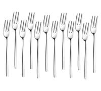 Abert Ego, set 12 forchettina antipasto / dessert 3 punte, in acciaio inox 18/10