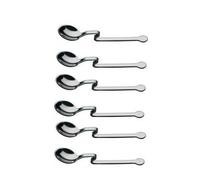 Abert riflesso, set 12 cucchiaino da caffè con piega in acciaio inox 18/10