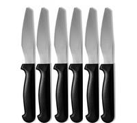 Abert Rost, set 6 coltelli pizza, carne lama acciaio tagliente e preciso manico