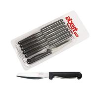 Set 12 Coltelli Pizza Rost Acciaio Inox con Manico Nero Abert