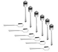 Abert, set 12 cucchiaio yogurt, cioccolato, marmellata acciaio inox 18/10