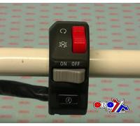 ABETE INTERRUTTORE MANUBRIO INGRANAGGIO UNIVERSALE KILL, FARO ON-OFF, AVVIAME...