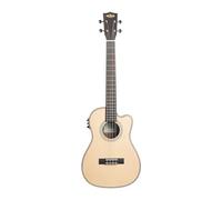 Abete massiccio a righe ebano baritono cutaway w/EQ