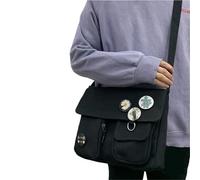 ABFJHFK borsa tela Youth Canvas Diagonal Crossbody Bag Casual Version Ladies Large Capacity Shoulder Bags Solid Color Women Messenger(Color6)