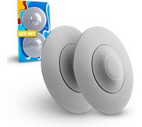 ABFLUSSHELD Tappo di scarico universale - Tappo per lavabo con funzione di setaccio per capelli - Pratico setaccio di scarico in silicone - Tappo di gomma per vasca da bagno in set di 2